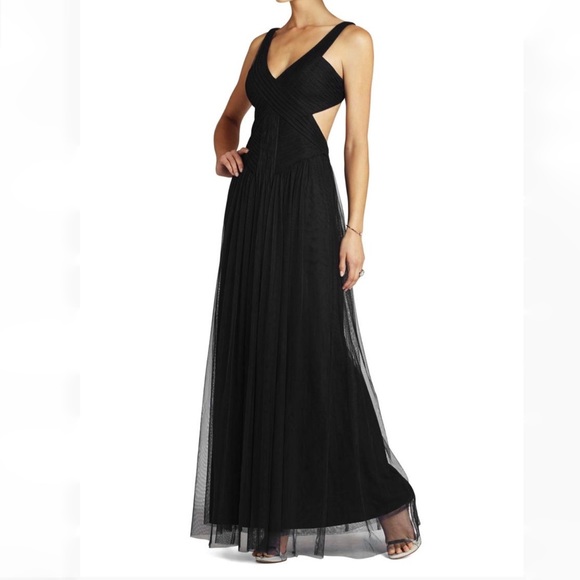 BCBGMaxAzria Dresses & Skirts - BCBG MAX AZRIA MARA black tulle evening gown dress